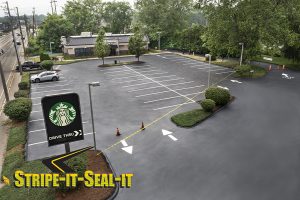 stripe-it-seal-it cm Minkler Keene NH Sealcoating Parking Lots and Driveways