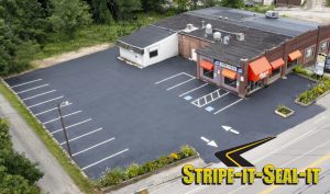 stripe-it-seal-it cm Minkler Keene NH Sealcoating Parking Lots and Driveways