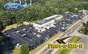 stripe-it-seal-it cm Minkler Keene NH Sealcoating Parking Lots and Driveways