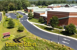 stripe-it-seal-it cm Minkler Keene NH Sealcoating Parking Lots and Driveways
