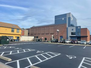 Line and Stencil painting by Stripe It Seal It of Keene NH. CM Minkler