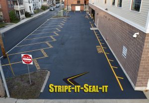 Line & Stencil Painting by Stripe It Seal It of Keene NH