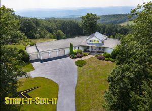 stripe-it-seal-it cm Minkler Keene NH Sealcoating Parking Lots and Driveways