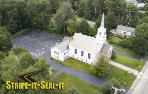 stripe-it-seal-it cm Minkler Keene NH Sealcoating Parking Lots and Driveways