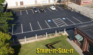 stripe-it-seal-it cm Minkler Keene NH Sealcoating Parking Lots and Driveways