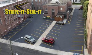 stripe-it-seal-it cm Minkler Keene NH Sealcoating Parking Lots and Driveways